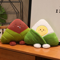 Adorable poupée Zongzi faite à la main, en peluche, à la mode, en pâte de haricots, pour Noël