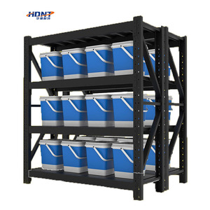 Estante de exhibición de acero de alta calidad Estante de almacenamiento de hierro de fábrica para uso industrial para almacenamiento de almacén de supermercado doméstico - Product Image 2