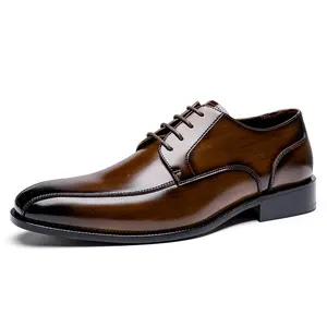 High Quality Men Leather Dress Business Comfortable Shoes High Class Handmade Shoes Support Logo Custom Factory Outlet Men Shoes
