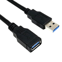 Cable de Extensión USB 3.0 Tipo-C Macho a Hembra, Blindaje Trenzado, Revestimiento de PVC, Conductor de Cobre Estañado, Transferencia de Datos y Sincronización, 1M-5M