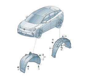 Mayorista Precio de fábrica Accesorios para automóviles eléctricos Kit de carrocería Repuestos para Vw ID4 ID4X ID4CROZZ <span class=keywords><strong>ID6</strong></span> ID6X ID6CROZZ ID7 - Product Image 3