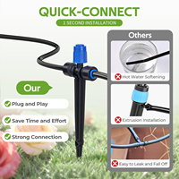Kit d'irrigation goutte à goutte à connexion rapide, système d'arrosage de jardin pour bacs surélevés et petits potagers, personnalisation possible