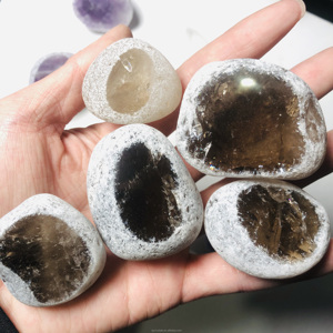Vente en gros de pierres naturelles : Quartz rose, Quartz fumé, Quartz clair, Améthyste, Œufs de méditation, Pierres de visionnariat pour la guérison et les cadeaux - Product Image 6