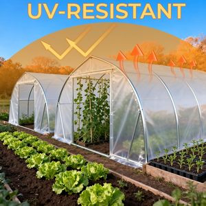 Film plastique pour serre 10 x 26 pieds, 6 mil, résistant aux UV, en polyéthylène, pour la protection contre le gel du jardin - Product Image 6