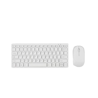 Keyboard Combo Mini Multimedia USB 78-Tombol 1600 DPI Nirkabel Baterai Kering Warna-warni untuk Game MOQ Rendah Stok Tersedia Dukungan OEM Cepat