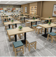Mobilier de restaurant : Tables et chaises sans dossier robustes pour salles à manger, cafés, snack-bars, restaurants de nouilles, espaces petit-déjeuner, salons de thé et fast-foods.