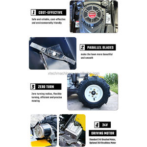Mesin pemotong rumput cerdas yang ditingkatkan dengan pengendali jarak jauh stabil mesin penyiangan roda sistem baru - Product Image 6