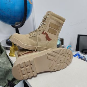 Bottes de désert personnalisées TSB09 en cuir de vachette suédé, respirantes, légères, économiques, 3 couleurs, camouflage désertique. - Product Image 4