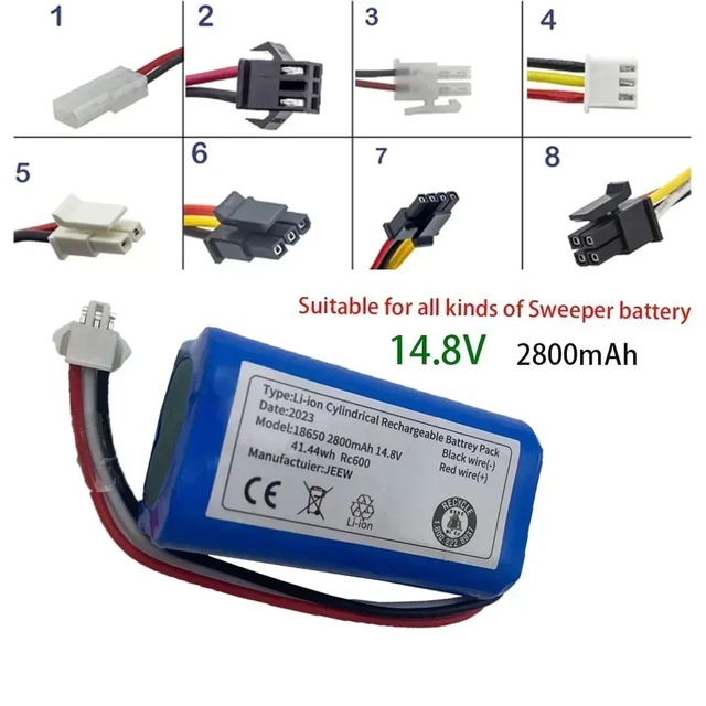 4S1P 14.8V 2800mAh H18650CH R30 R35 Li-ion Battery Pack Essential for XIAOMI MIJIA Mi Robot Vacuum-Mop Model MJSTG1 SKV4136GL