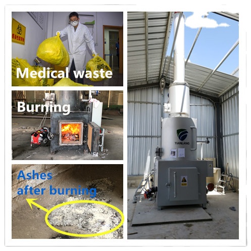 trash burning machine lowest emission