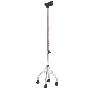 Daidongxiang Aluminum Alloy Four Legged <b>Cane</b> Adjustable Height Non Slip Handle For Elderly Walking Aid - Product Image 4