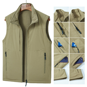 <span class=keywords><strong>Gilet</strong></span> reversibili invernali personalizzati all'ingrosso <span class=keywords><strong>gilet</strong></span> in pile con cerniera con tasche Multiple <span class=keywords><strong>gilet</strong></span> di <span class=keywords><strong>lana</strong></span> da <span class=keywords><strong>uomo</strong></span> all'aperto - Product Image 4