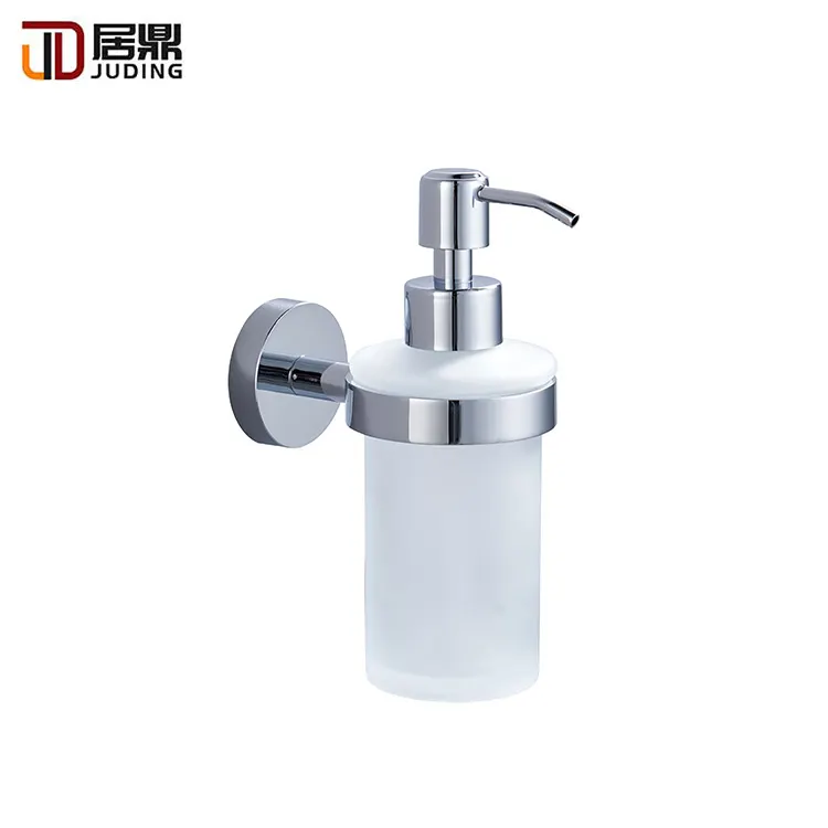 Bathroom Wall Mounted chrome Shampoo /soap dispenser holder With Pump