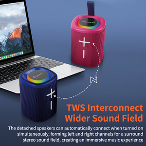 Enceinte portable S18 BT5.3, son stéréo 3D, basses puissantes, enceintes détachables pour extérieur, étanches IPX6, avec TWS Boombox, lumières colorées - Product Image 5