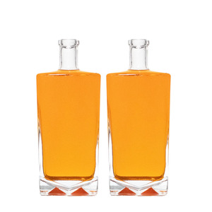 Bán buôn tùy chỉnh 500ml 700ml 750ml 1000ml thủy tinh rỗng rượu chai Vodka <span class=keywords><strong>Tequila</strong></span> Whisky chai thủy tinh với niêm phong Nút Chai Nắp - Product Image 2