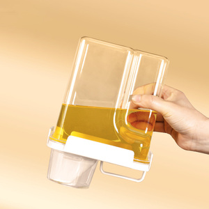 उच्च गुणवत्ता वाली रसोई प्लास्टिक एयरटाइट आयताकार खाद्य भंडारण कंटेनर, कप सील पैंट्री जार के साथ सेट - Product Image 3