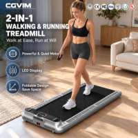 Tapis roulant électrique pliable portable, moteur 2.0HP, écran LED, télécommande, 1-6 km/h, équipement de fitness pour la maison