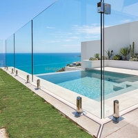 Panneau de verre trempé renforcé pour la sécurité des bâtiments, 5 mm, 6 mm, 8 mm, 10 mm, pour mur-rideau, escalier