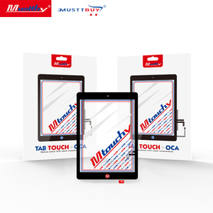 MY Touch Series 9.7 pouces Tablette pour <span class=keywords><strong>iPad</strong></span> Air1 Bouton d'accueil avec écran tactile OCA Couleur noir et blanc Garantie 1 an - Product Image 1