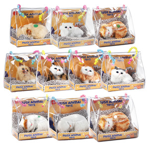 Giocattolo di Peluche Realistico con Suono e Purificatore d'Aria al Carbone Attivo, Ornamento per Auto e Casa, Gatto, Panda, <span class=keywords><strong>Volpe</strong></span> in Borsa - Product Image 5