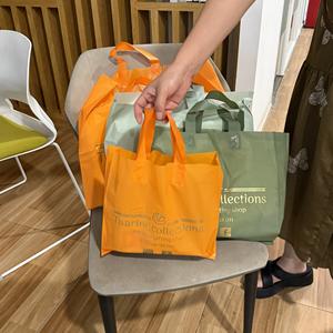 Bolsa de Plástico con Logotipo Personalizado, Bolsa de Compras con Refuerzo Lateral para Pequeñas Empresas, Bolsa de Regalo para Ropa y Zapatos - Product Image 2