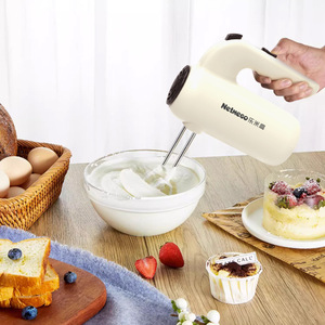 Netmego Handheld Electric Egg Beater 5 Speed Adjustable Cream Whipper For Baking Stirring Mixing With Wire Whip Accessory - Product Image 4