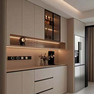 Luxury Customized Size Solid Wood <b>Sideboard</b> Restaurant Furniture Made From Environmentally Protected Materials - Product Image 3