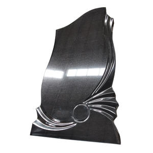 Русский стиль черный гранитный надгробный камень поставщик надгробия - Product Image 1