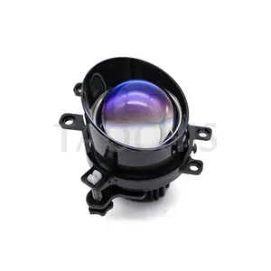 TAOCHIS 3.0 inch 3 colors blue glass Bi led Projector lens Fog lights LED for Toyota CAMRY Lexus Peugeot Suzuki CITROEN fog lens