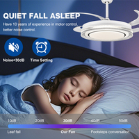 Las ventas directas de fábrica son baratas, aspas de ABS de hierro de 42 pulgadas, ventiladores de techo Led regulables 3CCT con control remoto con luz
