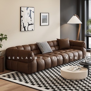 Bán buôn màu đen ghế chính hãng da bò da <span class=keywords><strong>sofa</strong></span> Set ý <span class=keywords><strong>sofa</strong></span> sang trọng cho phòng khách - Product Image 5