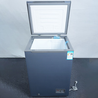 Mini congélateur coffre 100 litres, congélateur coffre profond 150 litres -18 ℃   Fonction de congélation rapide pour la conservation alimentaire spécialisée