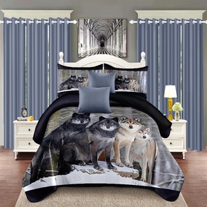 Bán Buôn Hàn Quốc Phong Cách Sư Tử In Cực Fleece Chăn Mùa Đông Giường Chăn Cho Nhà Sử Dụng Ấm Áp Cho Giấc Ngủ Hoặc Khách Tiếp Nhận - Product Image 2