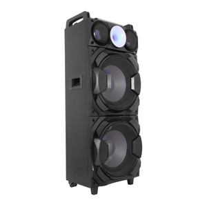 Système de cinéma maison actif avec double caisson de basses de 12 pouces pour fête, batterie extérieure, lumière RVB, double microphone, fabriqué à Guangzhou - Product Image 2