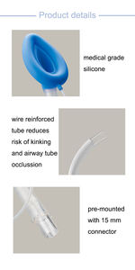 Pasokan pabrik diperkuat masker laringeal silikon sekali pakai/kawat silikon <span class=keywords><strong>LMA</strong></span> - Product Image 4