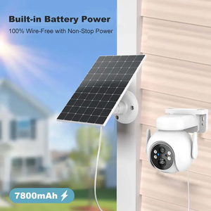 LCLCTEK 4G SIM LTE טויה חכמה כוכבים סולרית מצלמת אבטחה מופעלת סוללה 3MP צבע מלא IP66 חיצוני PTZ מצלמת טלוויזיה במעגל סגור - Product Image 3