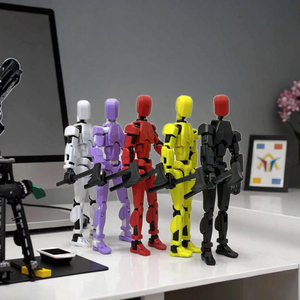 Modèle de robot entièrement articulé imprimé en 3D personnalisé, compatible avec l'animation en stop-motion, figurines d'action, cadeaux originaux - Product Image 1