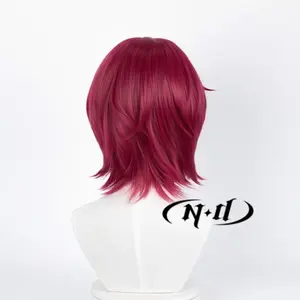 ND <span class=keywords><strong>Rin</strong></span> <span class=keywords><strong>Matsuoka</strong></span> 무접착제 내열성 합성 고온 섬유 130% 밀도 라이트 브라운 내츄럴 웨이브 로즈 메쉬 그물 가발 - Product Image 4