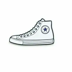 Personalizado Design De Moda Metal Sneaker Pin Barato Promocionais Sapatos De Lona Branca Pinos Soft Esmalte Sapato Lapela Pin Badge