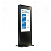 Kiosque interactif autonome pour arrêt de bus, kiosque d'information Android Ultra HD avec liaison optique complète pour les transports publics