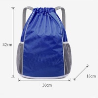 Sac à cordes personnalisé Cinch Draw en vrac léger sac à dos en polyester et nylon pour salle de sport avec logo imprimé