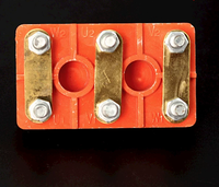 Bloc de bornes de moteur en bakélite rouge, plaque de bornes de câblage de moteur triphasé, connecteur de borne conductrice en laiton