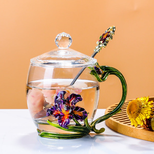 Della fabbrica del commercio all'ingrosso offerta speciale latte a casa tazza di tè creativa di tendenza di personalità tazza di tè tazza di vetro di stile Europeo - Product Image 2