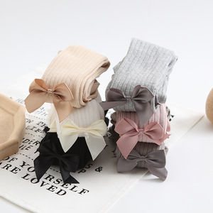 Quần Tất Dệt Kim Mùa Xuân Và Mùa Thu Cho Bé Gái Tất Dài Ngọt Ngào Cho Trẻ Em Em Em Bé Có Nơ - Product Image 3