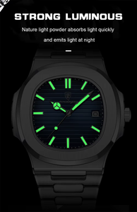 Orologio da <span class=keywords><strong>uomo</strong></span> <span class=keywords><strong>di</strong></span> <span class=keywords><strong>marca</strong></span> MEDEO orologio da polso personalizzato all'ingrosso datario luminoso in acciaio inossidabile impermeabile alla moda <span class=keywords><strong>di</strong></span> lusso da <span class=keywords><strong>uomo</strong></span> orologio al quarzo - Product Image 5