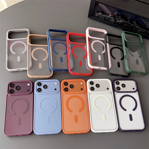 เคสโทรศัพท์แข็งใส TPU+อะคริลิค สำหรับ iPhone 18 Pro 17 Pro Max 16 15 14 13 12 11 รองรับการชาร์จไร้สาย แม่เหล็กดูดติด ฝาหลังบาง - Product Image 1