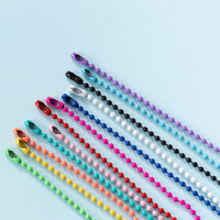Bricolage bijoux accessoires couleur vague perle suspendue fer peint perle boucle connexion boule chaîne étiquette pendentif perle chaîne