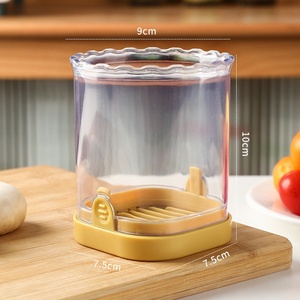 Coupe-légumes et fruits rapide en acier inoxydable pour la cuisine, avec coupe-bananes et fraises en plastique et récipient, vente en gros - Product Image 3