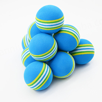 Vente en gros de balles d'entraînement de golf souples et légères de 3 couleurs balle d'entraînement en mousse éponge de couleur arc-en-ciel balle d'entraînement de golf à fossettes EVA