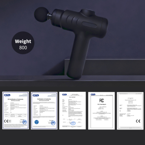 Elektrische Tiefengewebe-Perkussionsmassagepistole - 4 Köpfe, 5 Frequenzen, Typ-C Aufladbar, IPX5 Wasserdicht, Tragbares Mini-Design - Product Image 5